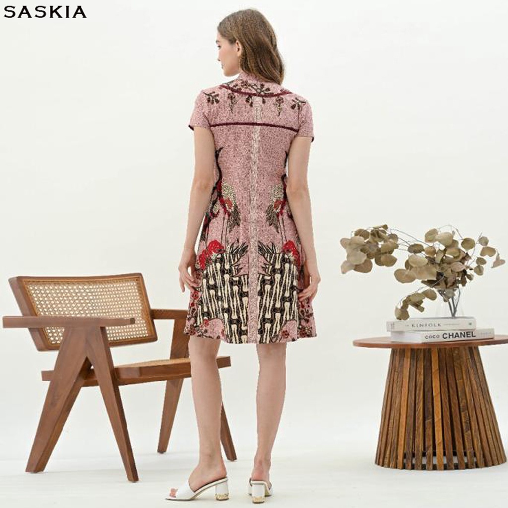 Evercloth Saskia Dress Batik Wanita Terusan Batik Couple Modern Kebaya