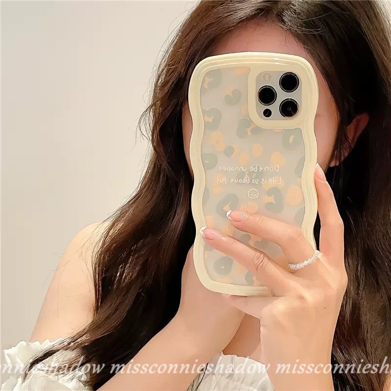 Redmi A1 A1 A1+ 9 9A 9T 10C 10 10A 9C NFC 11T Pro POCO M3 X3 NFC Pro Redmi Note11 10 9 8 11Pro+9Pro 11s 9s 10s 10 Pro MAX Plus Wave Edge Leopard Print Dengan Huruf Casing Soft TPU