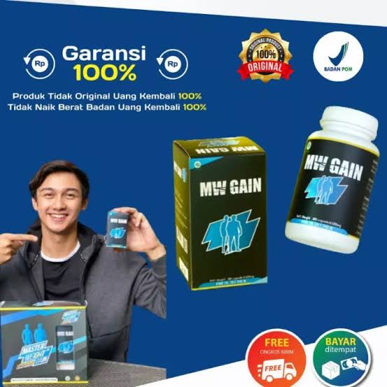MASTER WEIGHT GAIN Penggemuk Badan Herbal Paling AMPUH - Master Weight Gain Mw Gain Suplemen Penggem