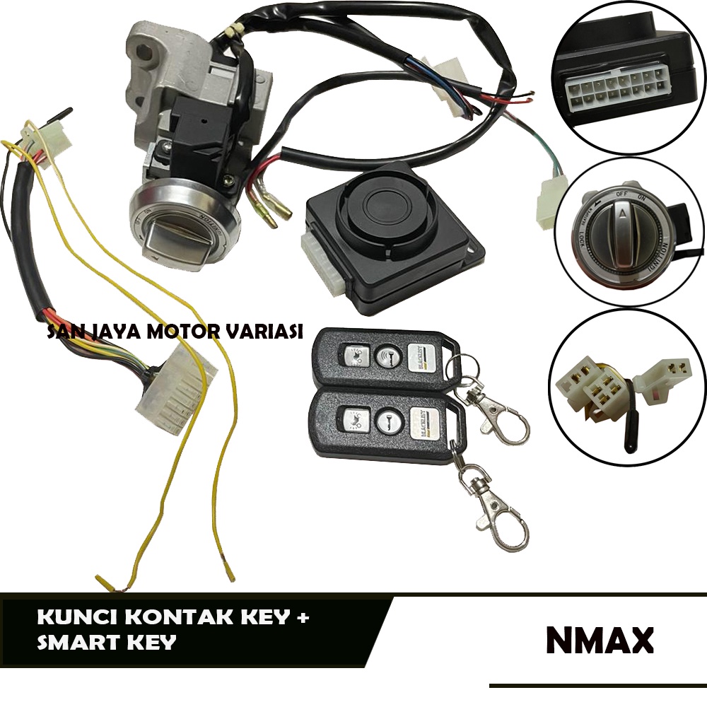 Kunci Kontak Remot Keyless Nmax Smart Key Nmax BLACKLIST