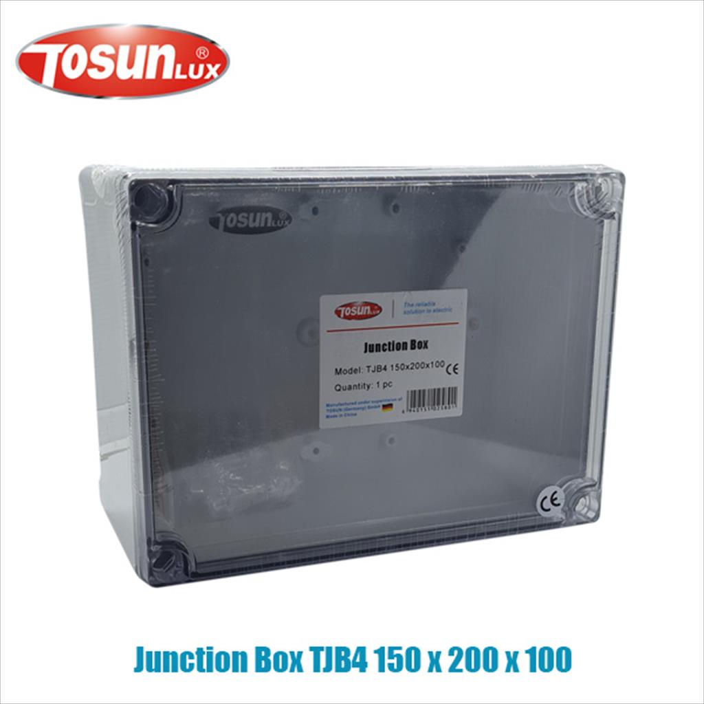 Junction Box ABS Transparan Uk 150 x 200 x 100 Tosun TJB4