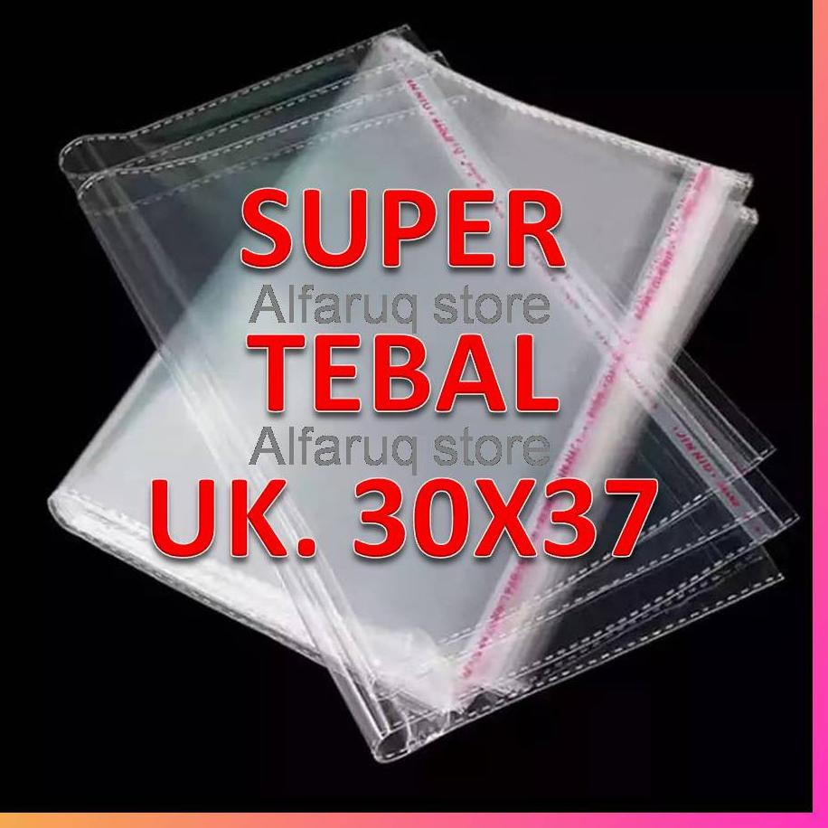 

(Q-E1E✓) SUPER TEBAL!!! Plastik OPP 30x37 TEBAL 05 (100 Lembar) amanah