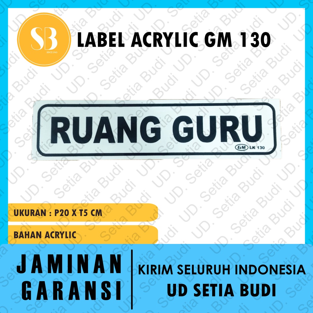 Label GM Kecil Ruang Guru LK 130