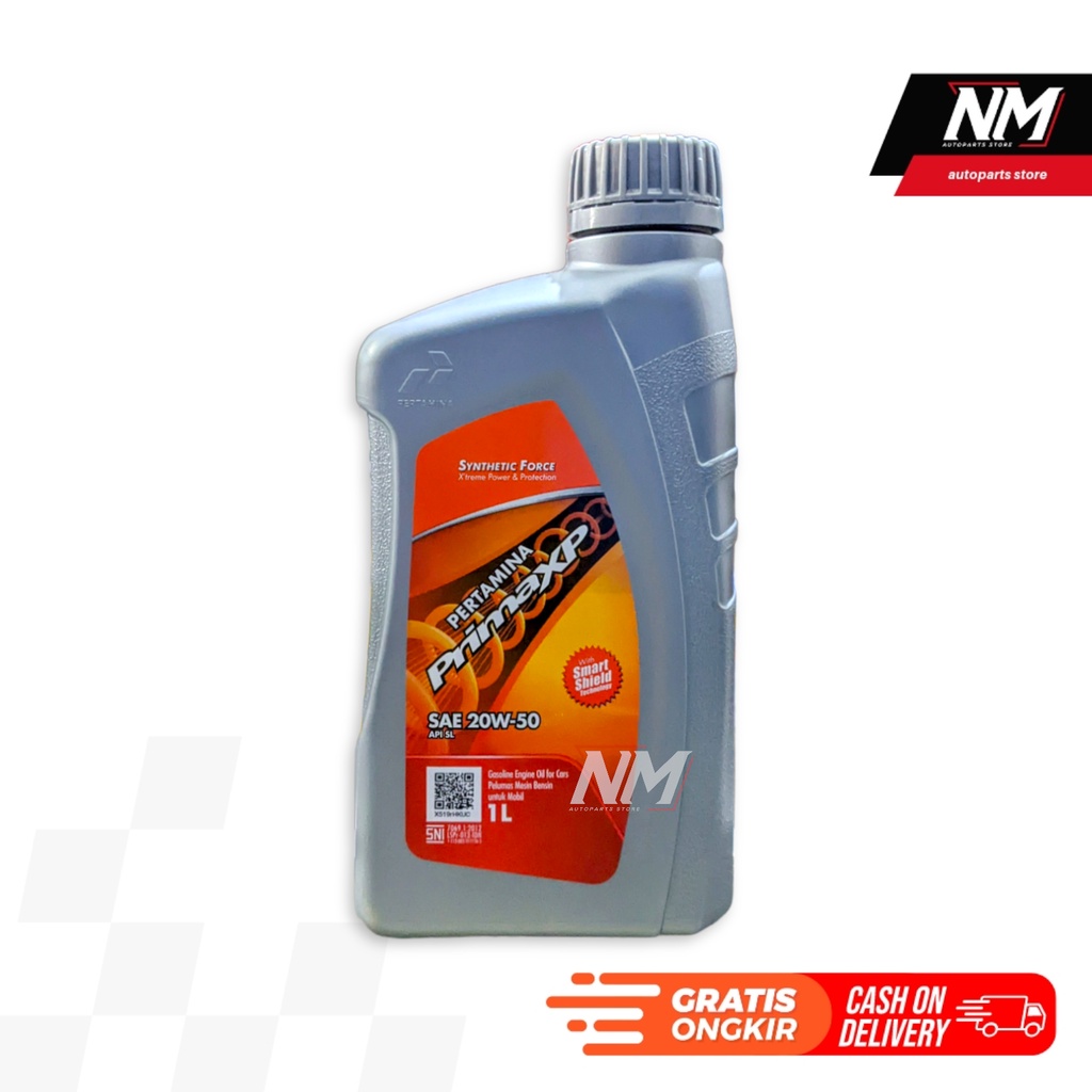Oli Prima XP 1000 ml Pelumas Mesin Bensin Mobil Pertamina