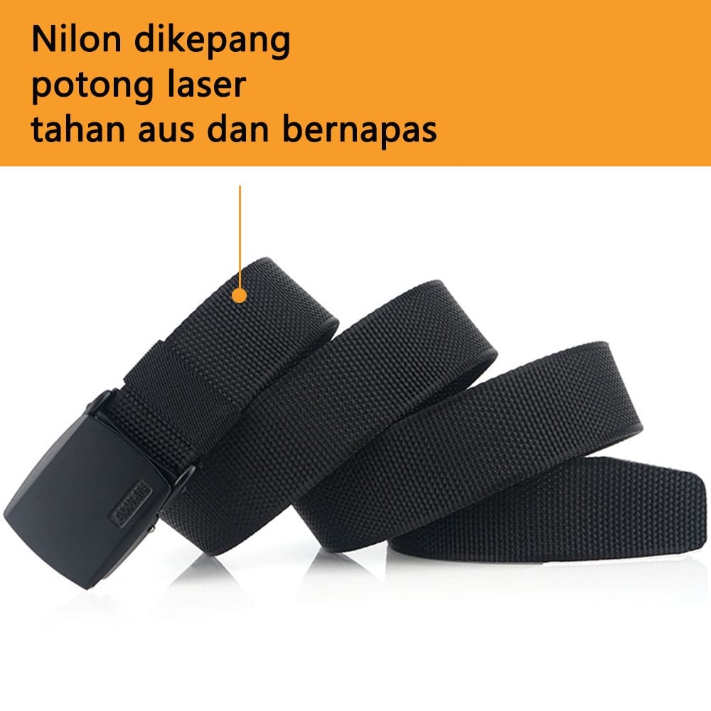 Ikat Pinggang Pria Nylon Canvas Sabuk Berkualitas Premium - ZG07