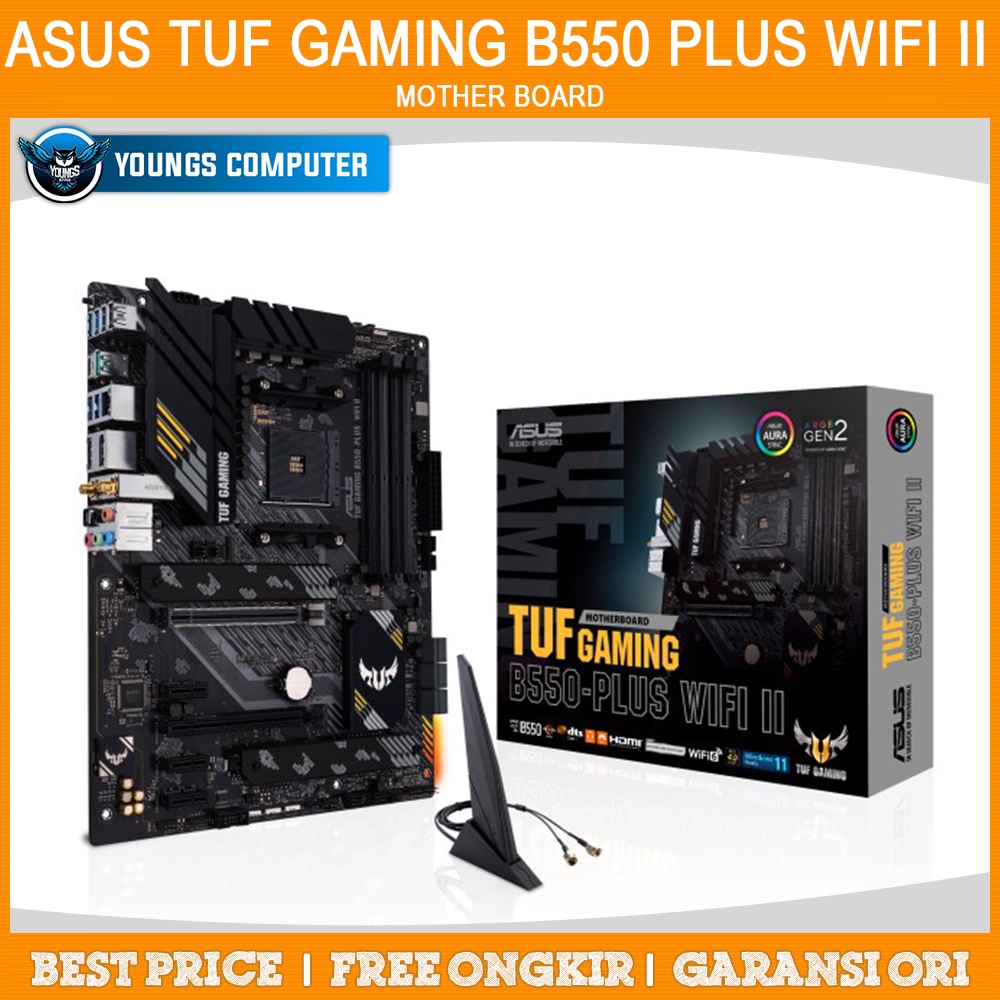 ASUS TUF GAMING B550 PLUS WIFI II - AMD AM4 Ryzen 5000 ATX Motherboard