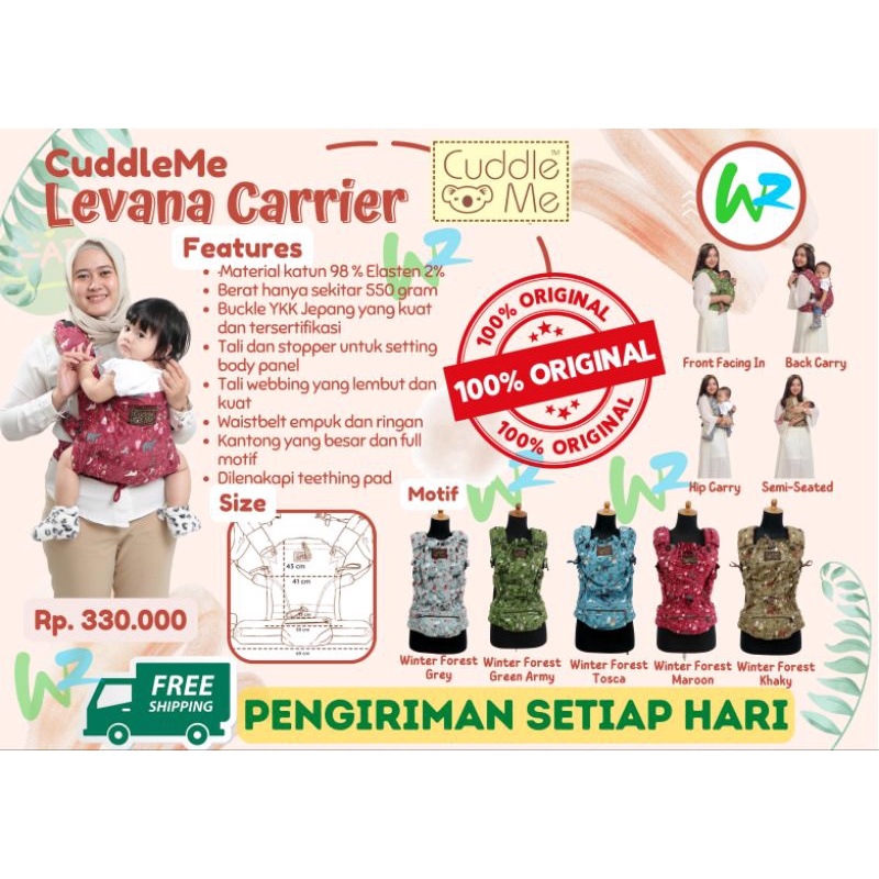 LEVANA NEO CARRIER GENDONGAN BAYI SSC CuddleMe || Cuddle Me