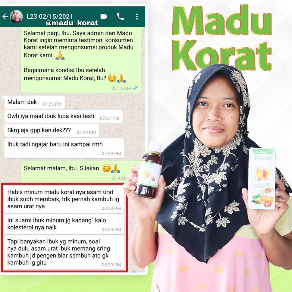 

(Etalase)(B54L)✉ Madu Korat Menyembuhkan Penyakit Kolesterol & Asam Urat Secara Alami bisa cod