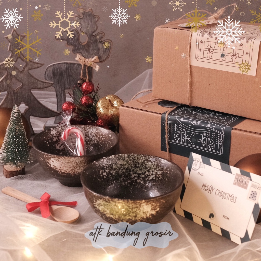 

Hamper natal parcel christmas paket natal 2022 gift hampers xmas tableware mangkok bowl set Mangkok Saji