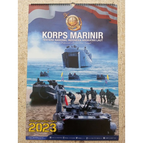 Kalender Dinding Marinir Tahun 2023