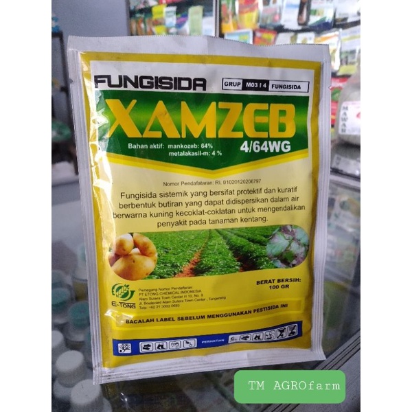 XAMZEB Mancozeb & metalaksil fungisida 100gr