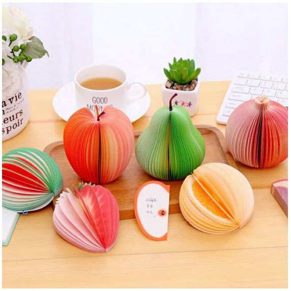 

MEMO PAD MEMO TEMPEL STICKY NOTES UNIK BENTUK ANEKA BUAH