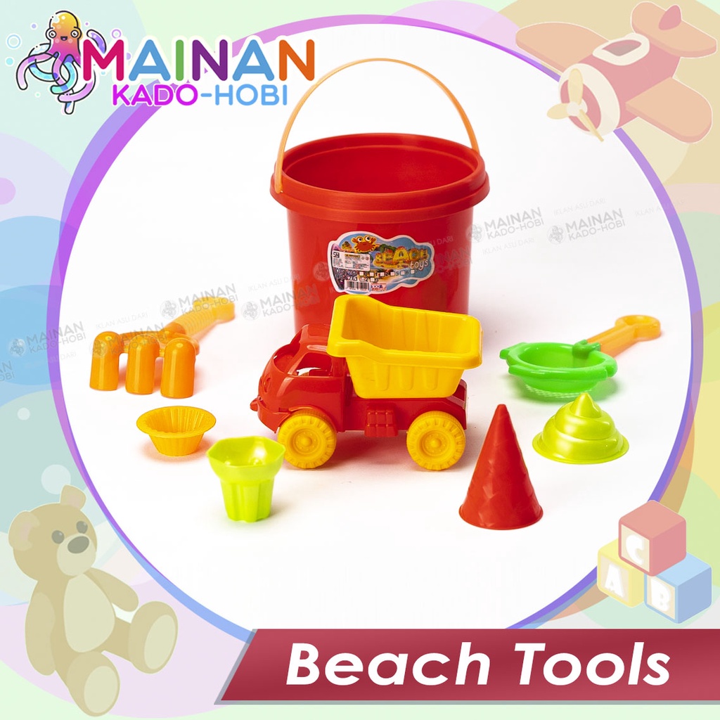 MAINAN EDUKASI ANAK UNISEX PERALATAN PANTAI PASIR BEACH TOOLS TOYS