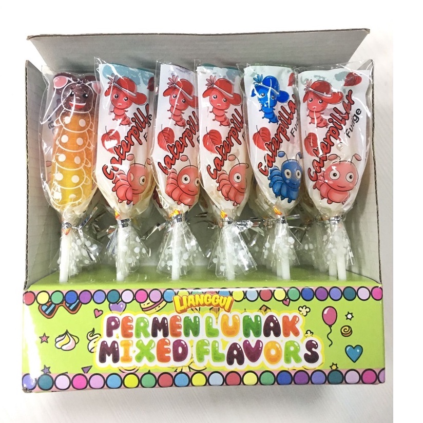 

Permen Lunak Mixed Flavour jelly Panjang Dengan Gagang