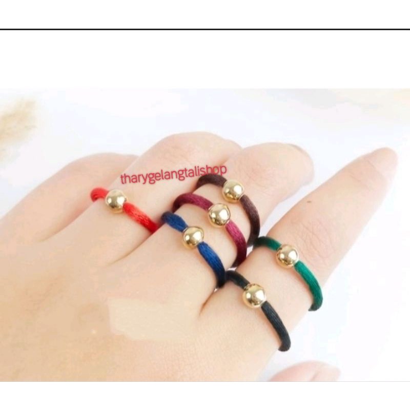 Cincin Tali Liontin 0.10 gram/0.20 gram kadar 10 karat