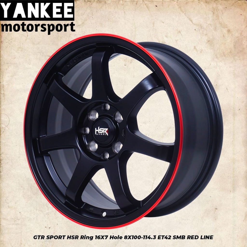 Velg Mobil Ring 16 untuk Avanza, Xenia, Livina, Evalia, Brio, Etios, Jazz, Freed dll HSR GTR SPORT