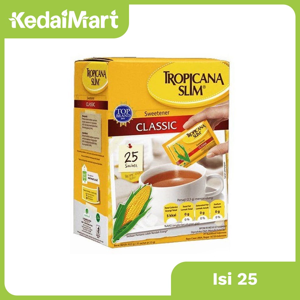 

Tropicana Slim Sweetener Low Calori Classic 25 x 2.5 Gram