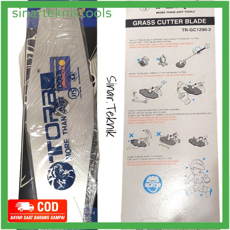 

Mata Pisau Potong Rumput TR-GC1290-2 TORA Japan Quality