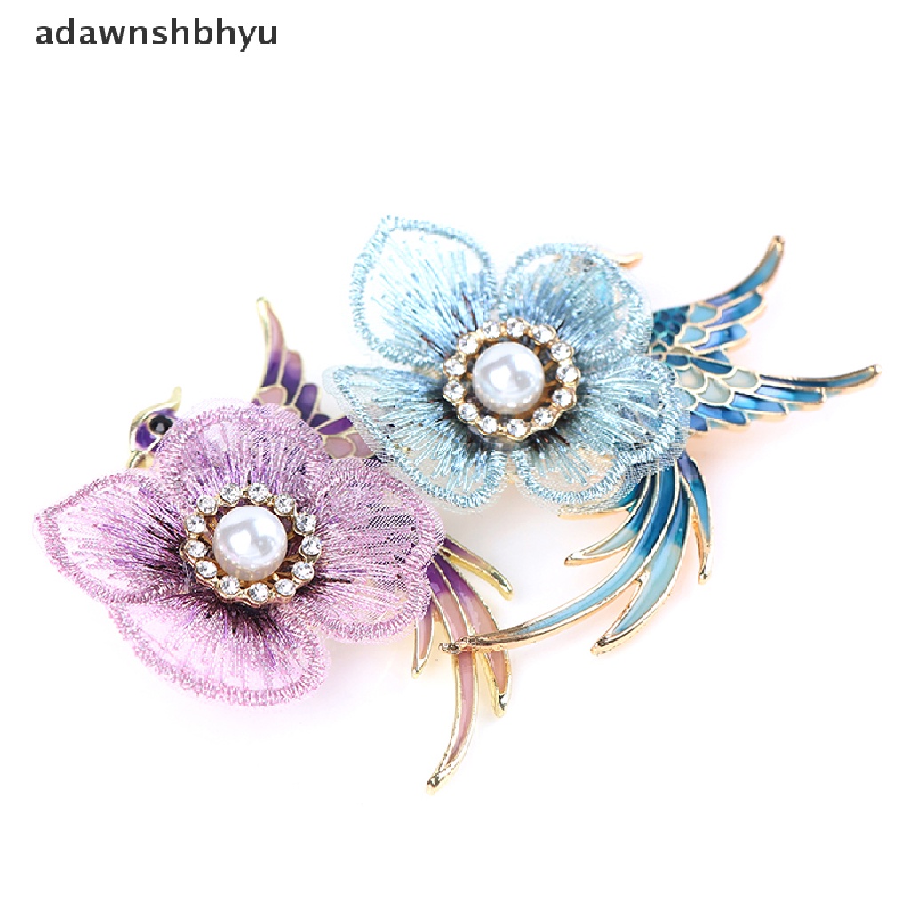 Adawnshbhyu 1Pc Bros Berlian Imitasi Untuk Wanita Enamel Burung Pin Merak Fashion Bros Hadiah ID