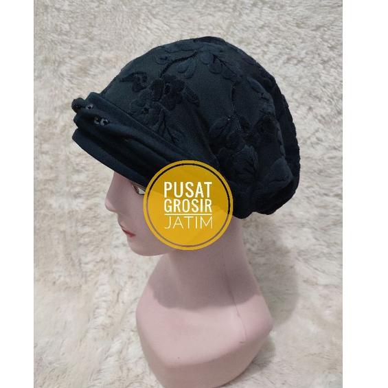 [F-56 ㊛] Kerpus ciput ibu ibu topi nenek emak bludru kupluk emak songkok hijab terbaru-trending