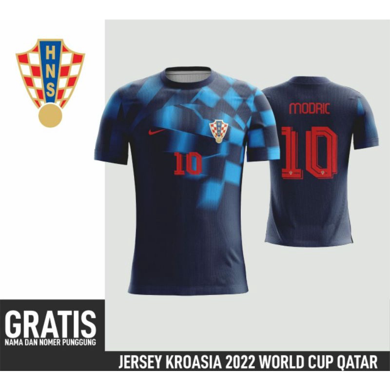 Jersey Kroasia Away Piala Dunia 2022 Fullprinting