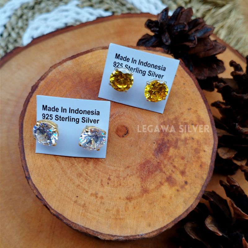 giwang tusuk perak lapis emas | legawasilver