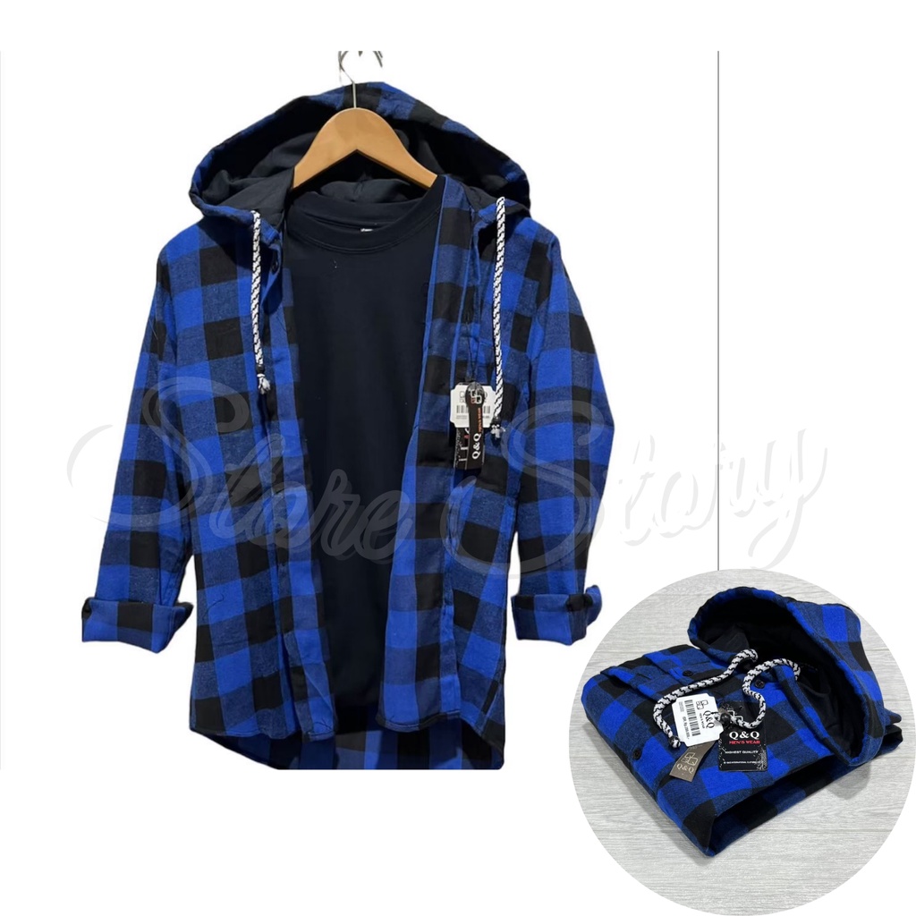 Flannel Hoodie - Kemeja Hoodie Flannel – Kemeja Formal Hoodie Flannel – Kemeja Tangan Panjang Flanne