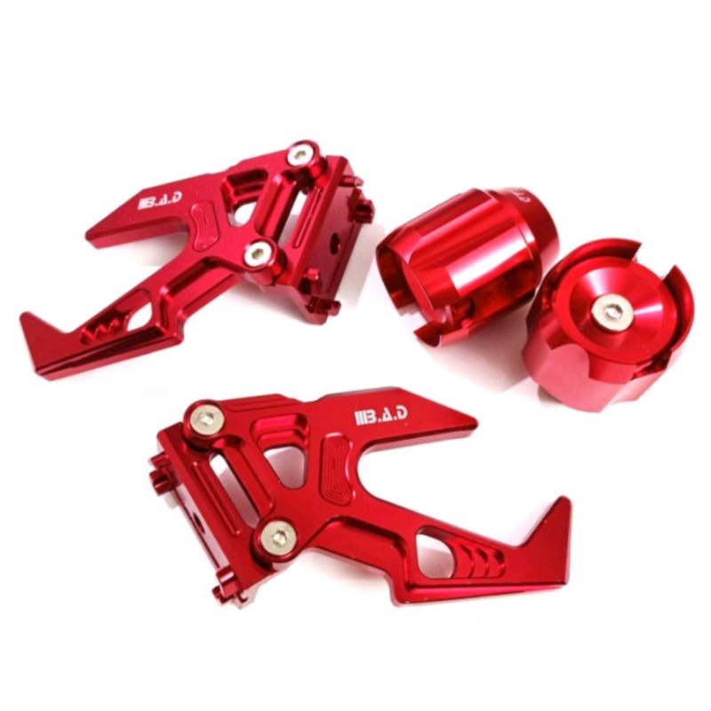 Paket Variasi stelan rantai variasi stanhouk stand hook standhook+Jalu As Depan Censi full warna censi Vixion Old New/Ninja R RR