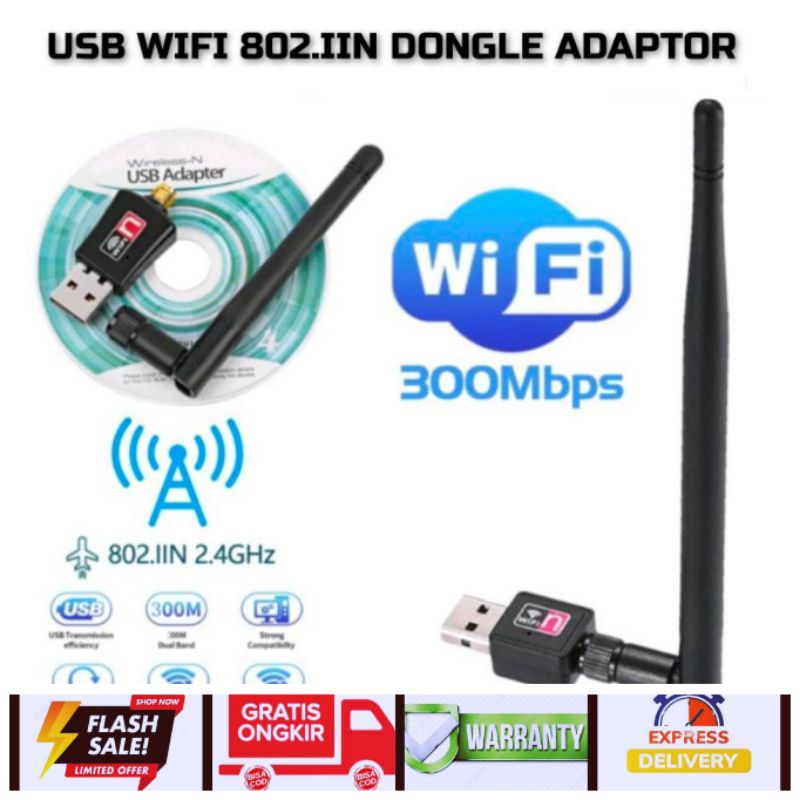 Receiver Wifi Dongle Wireles Adapter Usb Free CD