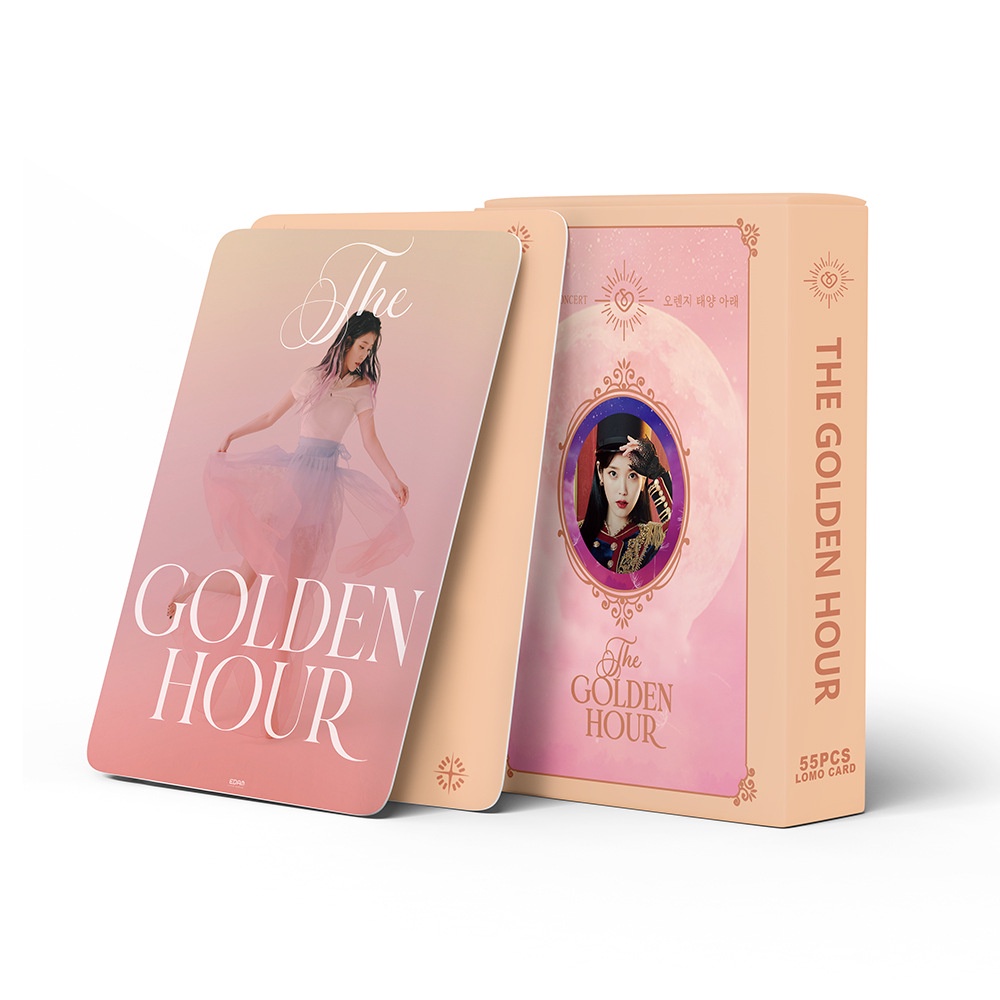 555pcs Album IU THE GOLDEN HOUR Album Lomo Card Kpop Photocards Postcards Series In Stock New Arrival LY