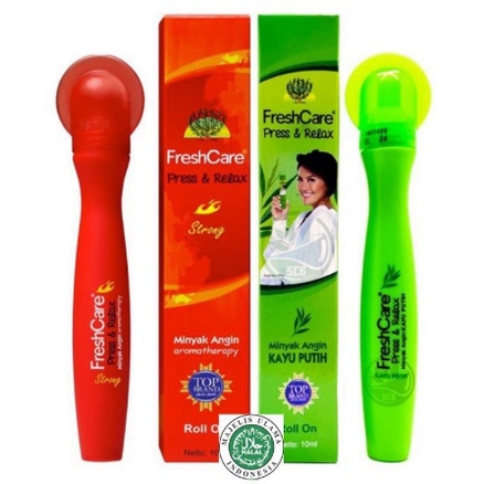 Fresh care Press & Relax / Fresh care Kerok 10 ml / Fresh Care Press & Relax Minyak Angin Kayu Putih