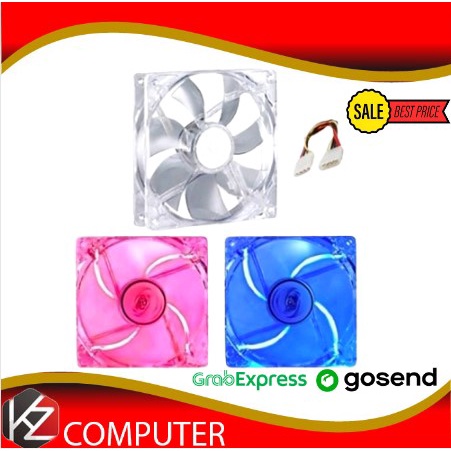 Fan Case 8 CM transparan Warna LED