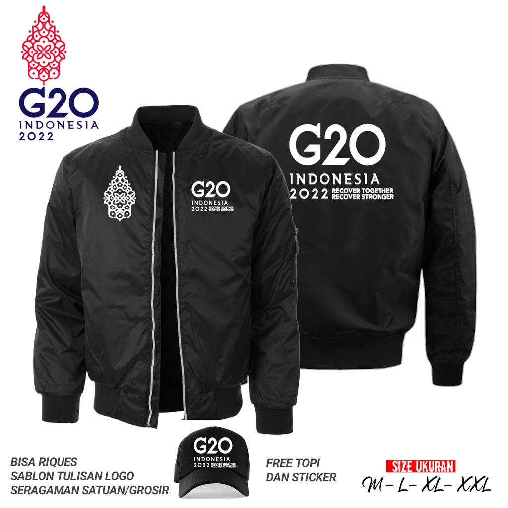 G20 _ jaket bomber terbaru G20 jaket free topi