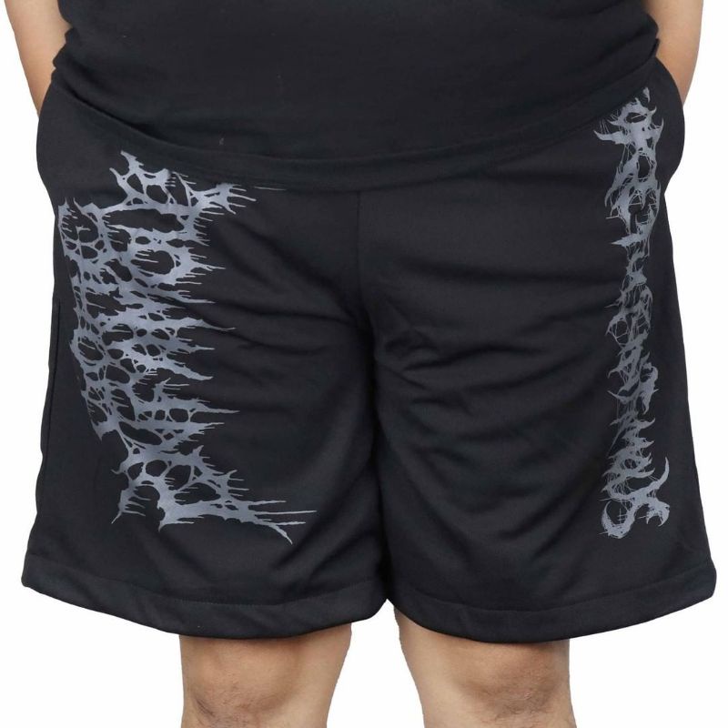 MESHORT BAND GORE INFAMOUS CELANA MUSIK CELANA SANTAI CELANA KOLOR CELANA PANTAI CELANA PENDEK PRIA 