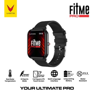 VYATTA FITME PRO SMARTWATCH LARGE SCREEN 1.7” REAL BODY TEMPERATURE 24 SPORTS MODE