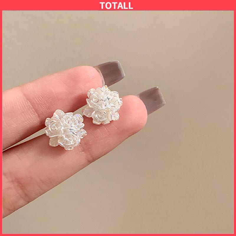 COD Anting-anting 925 Desain Sterling Silver Fashion Rose Anting-anting Premium Merasa Temperamen-Totall