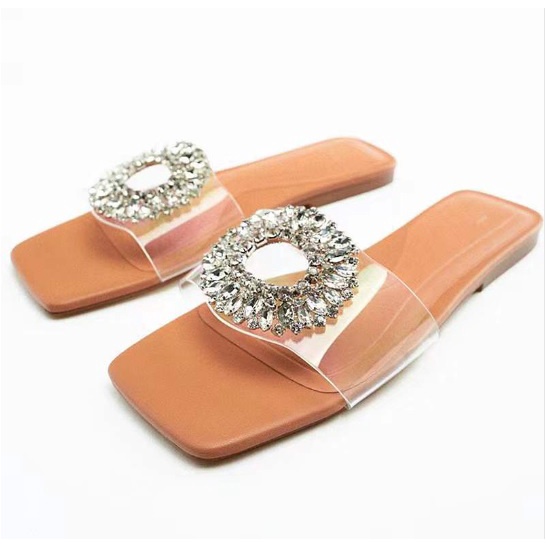 sandal import woman shoes import D11 Sandal BLING sandal flat import