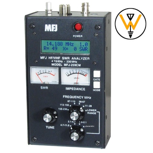 MFJ 259CM ANTENNA ANALYZER: 470-940KHZ +1-230MHZ
