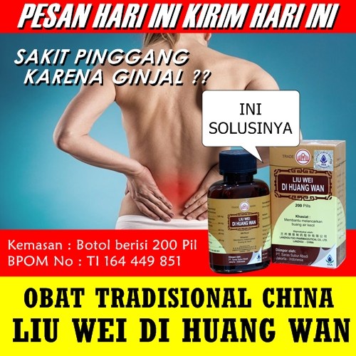 obat liu wei di huang wan original menyehatkan ginjal sakit pinggang BPOM ampuh