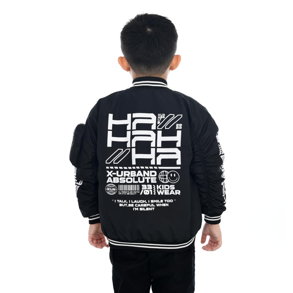 Dhozen Jaket Bomber Anak Why So Serius Unisex K072