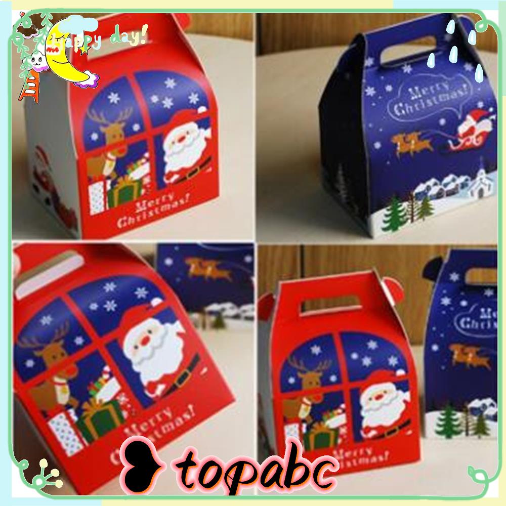 Top Christmas Gift Box Natal Kado Hadiah Packaging Kotak Kue Kering Deer Merry Christmas