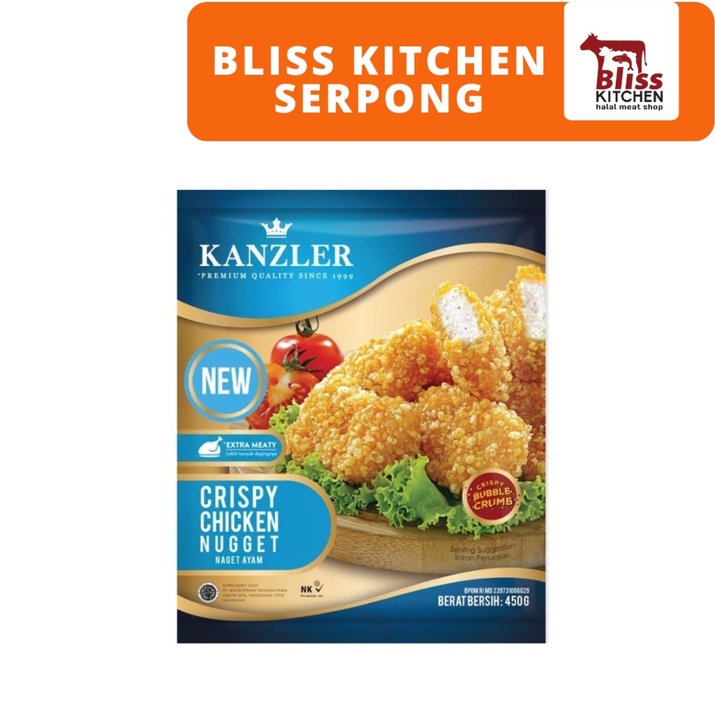 

Kanzler Crispy Chicken Nugget / Nugget Ayam / Naget Ayam Krispi 450gr