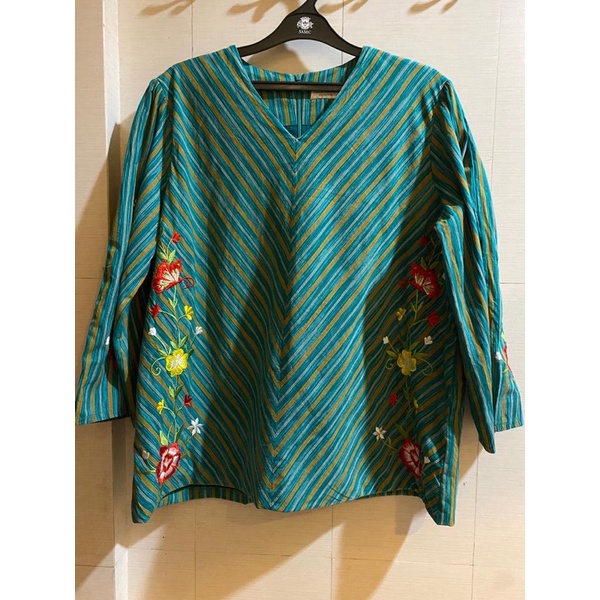 [PRELOVED] ATASAN LURIK PREMIUM BIG SIZE (bukan batik cap/printing) || blus blouse jumbo wanita LD 1