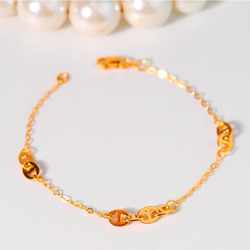Gelang Emas Rantai Emas New Fancy - RINGAN TAPI BESAR! - Toko Emas Gadjah