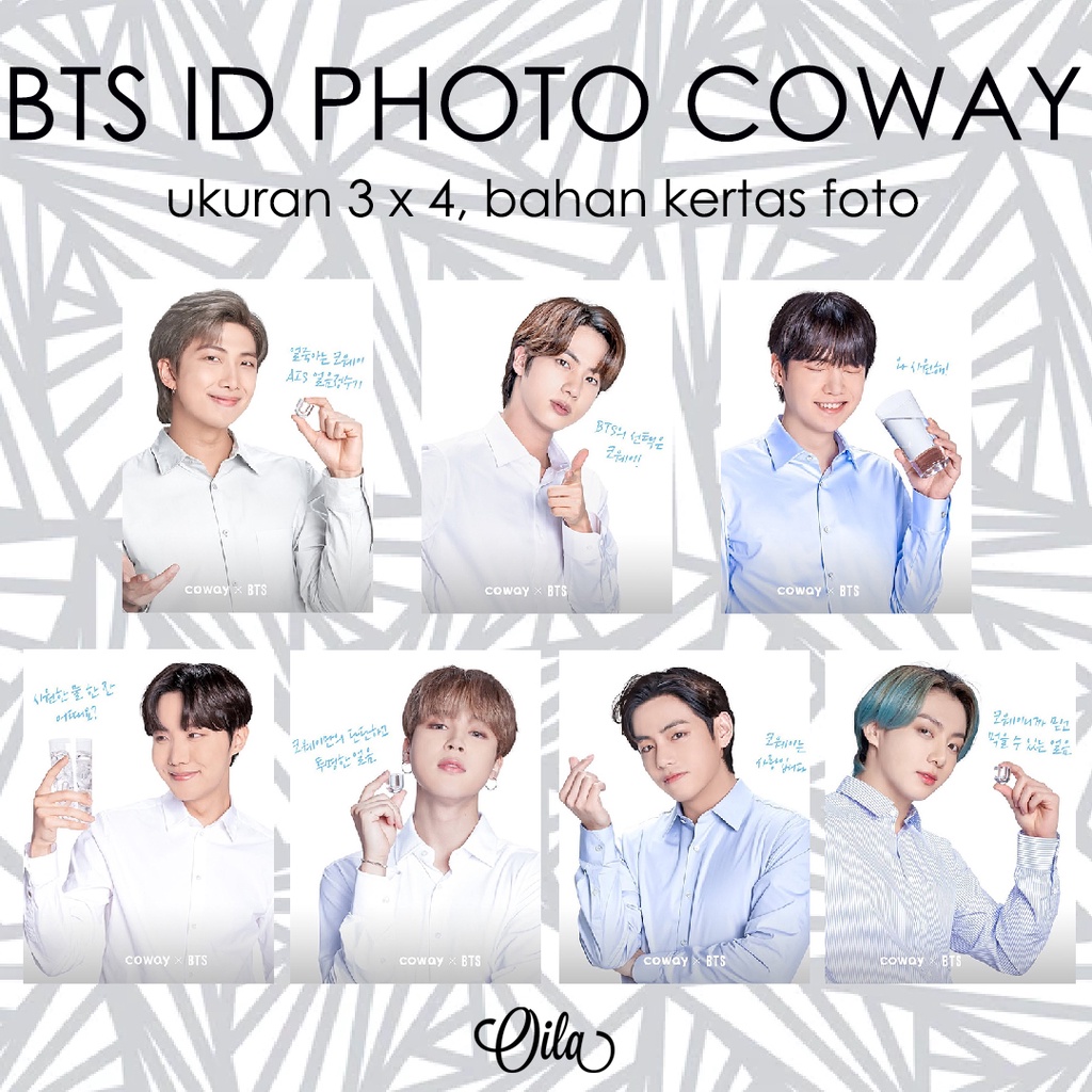 BTS id photo COWAY pas foto bangtan ukuran 3x4 cm idp005