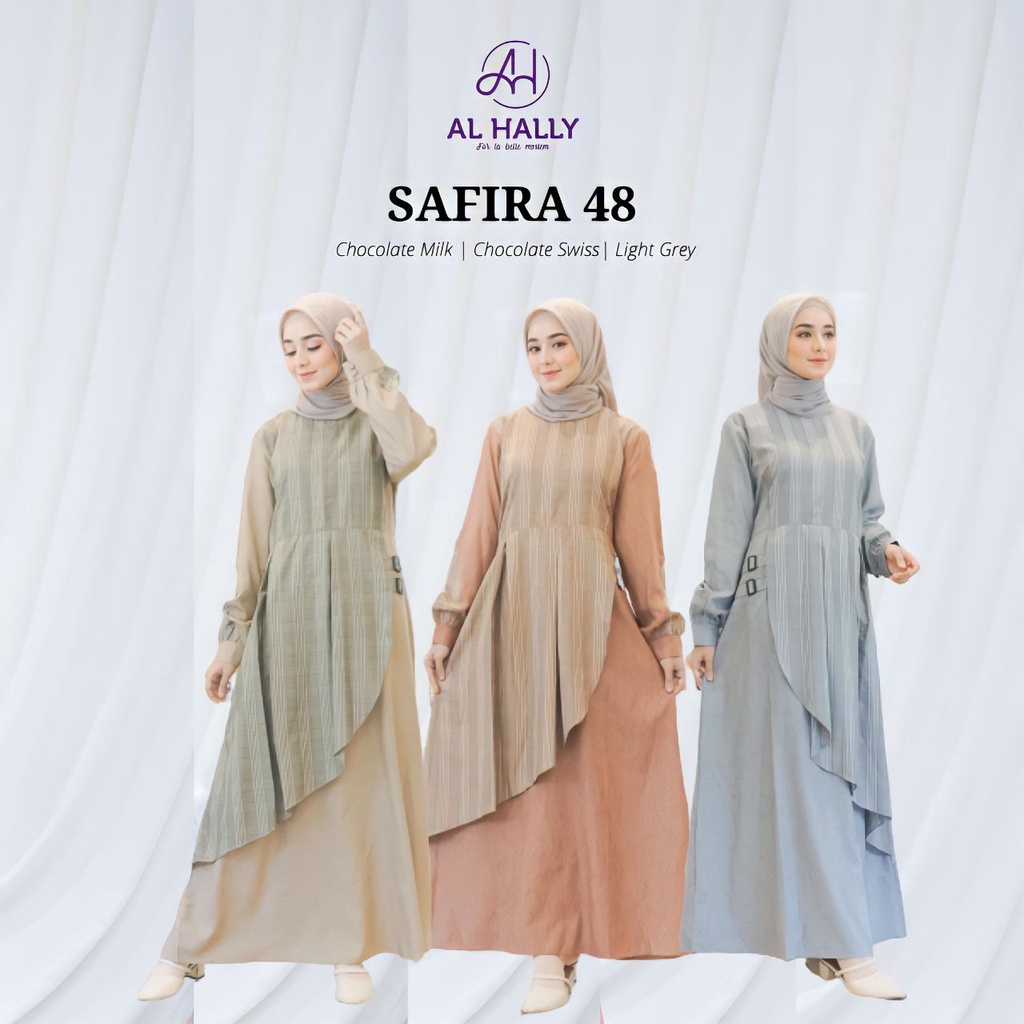 Gamis Safira 48 TERBARU by ALHALLY II COD