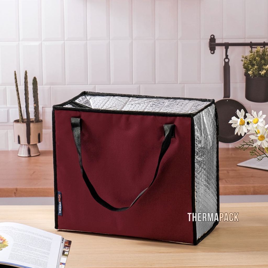 ThermaPack Insulated Premium Shopping Bag | Tas Aluminium - Size M (Medium)