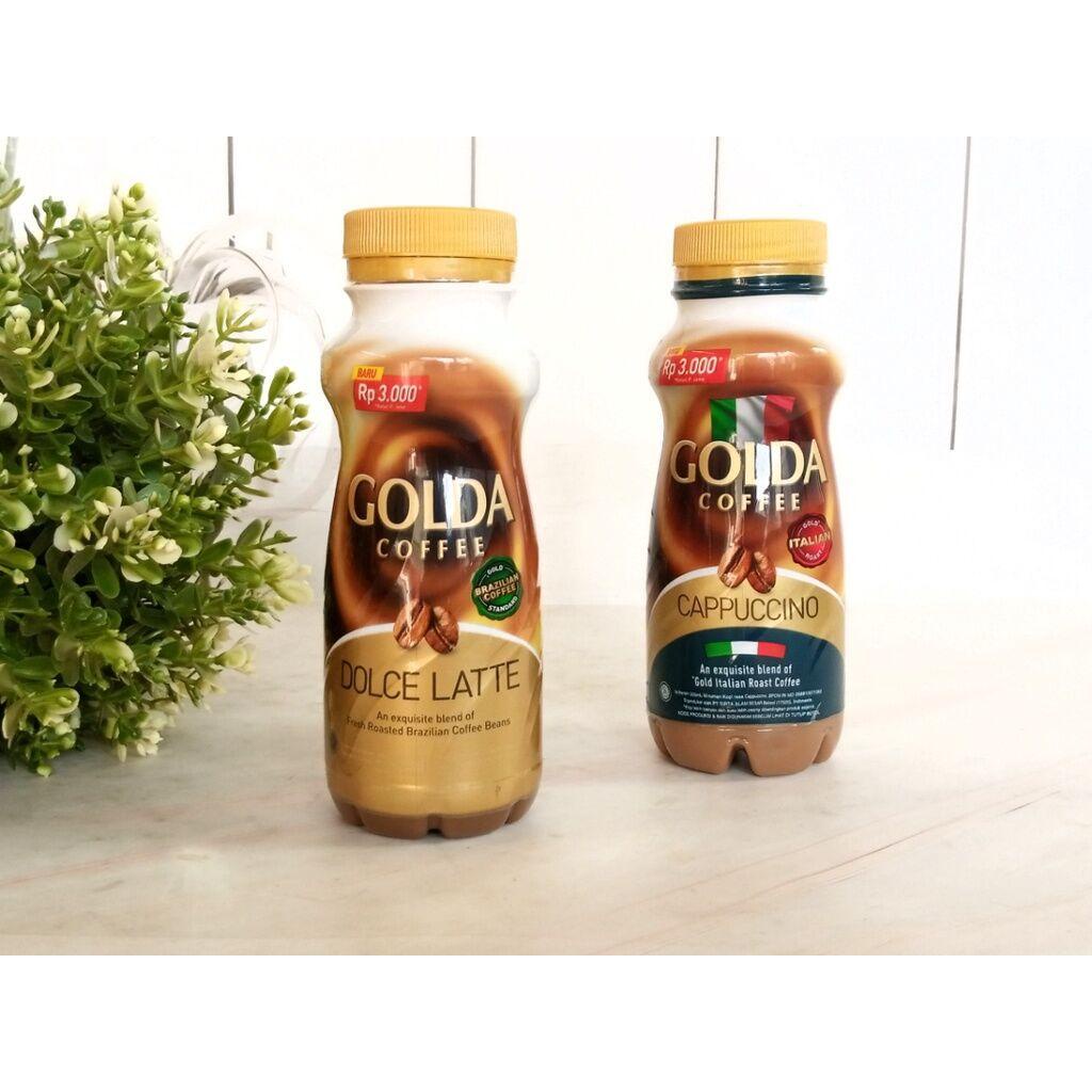 

1 dus 12 botol golda coffee Golda Coffee Dolce Latte & Cappuccino 200ml - BOG