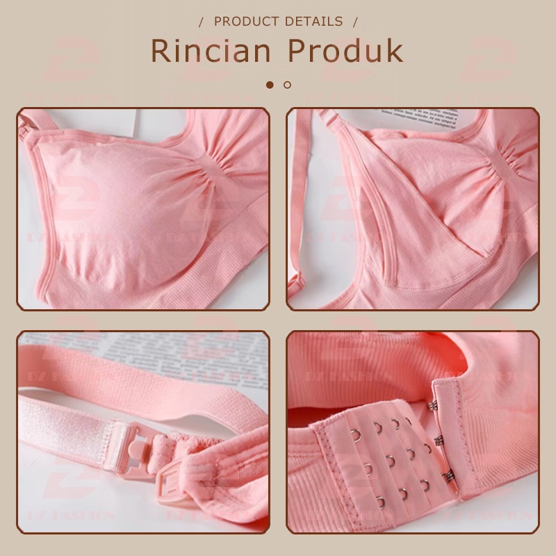 Bra Menyusui Jumbo Seamless Nursing Bh Tanpa Kawat Bahan Katun Maternity Bra Push Up Busa Hamil 937