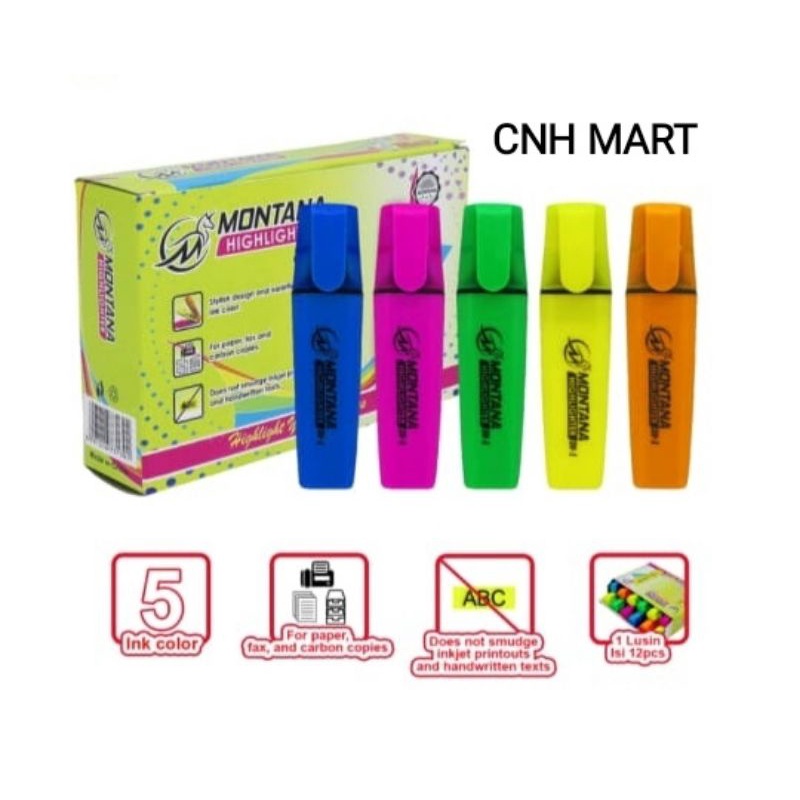 

Stabilo Montana -Montana Highigter - Harga 12 PCS - 1 Pak